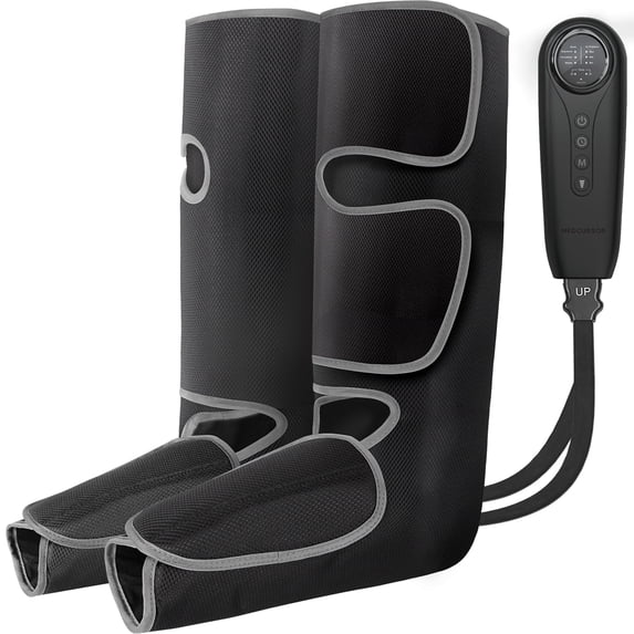 Medcursor Air Compression Leg Massager, Calf and Foot Massage for Circulation,Great Gift,Black