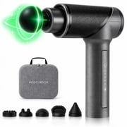 Medcursor Massage Gun, Massager with 5 Speeds 5 Heads, Quiet Cordless Recovery Tool, Gym Home Travel Back Legs Athletes
