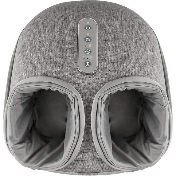 Medcursor Shiatsu Foot Massager Machine with Heat, Deep Kneading Rolling Pressure - Gray