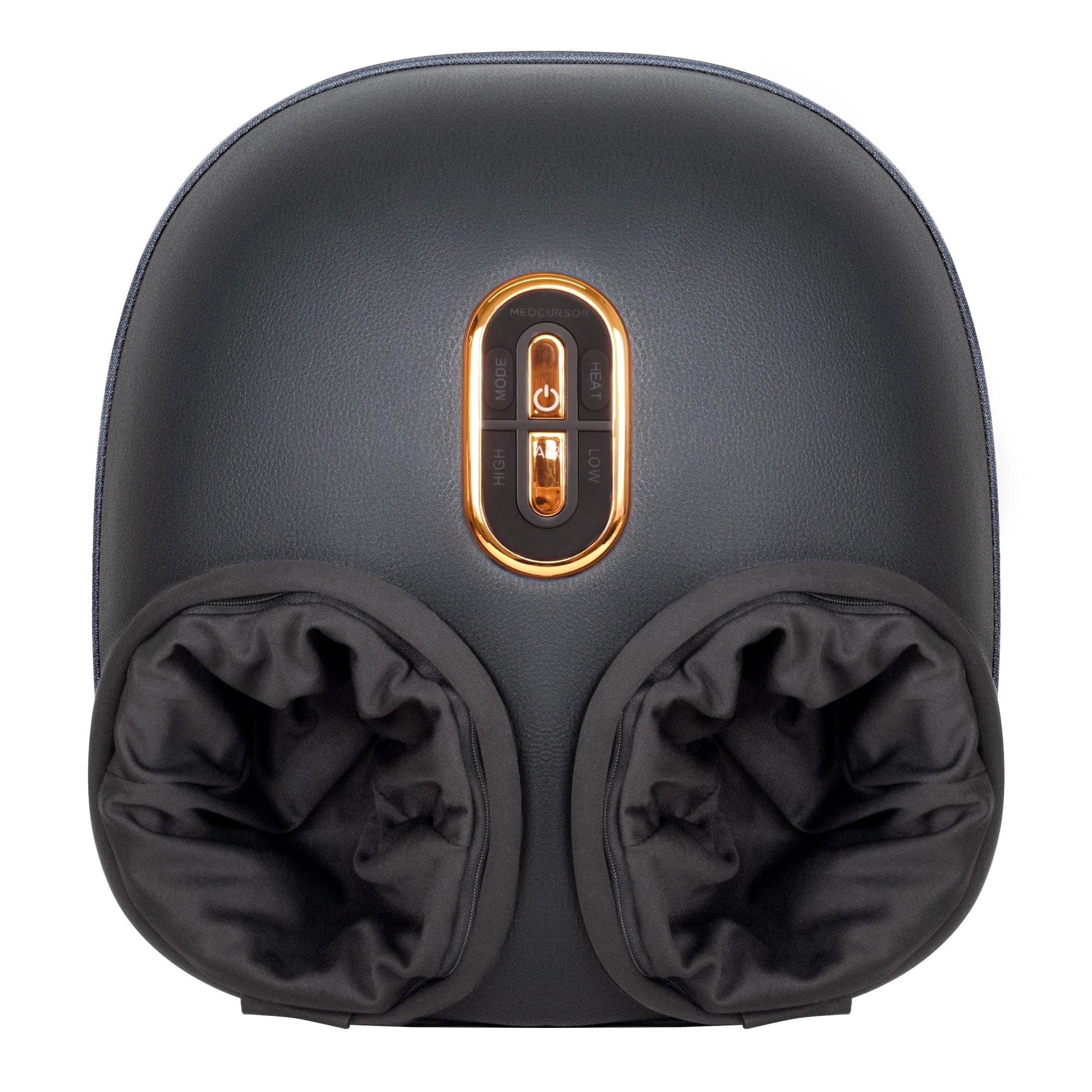 Medcursor Shiatsu Foot Massager Machine with Soothing Heat, Deep Kneading Therapy, Air Compression(Black)