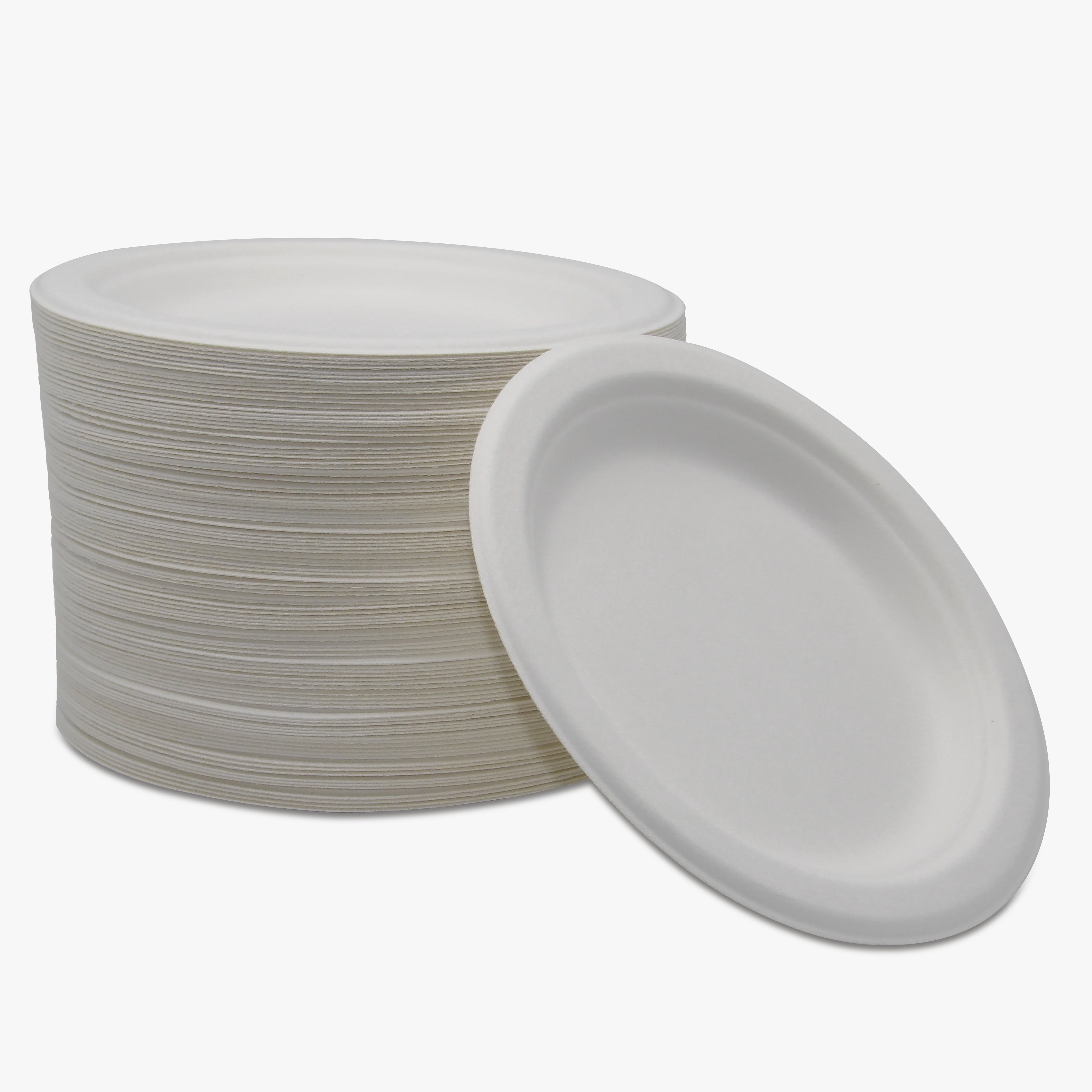Medd Rable Medd Max Compostable Bagasse Paper Plates, 6 Inch, 1000/Case - Walmart.com
