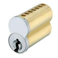 thumbnail image 1 of Medeco 337B01W26AWCS 7 Pin Uncombinated Small Format Interchangeable Core with WC Keyway & Clip Retainer, Satin Chrome, 1 of 1