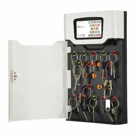 Medeco Key Cabinet,Wall Mount,Steel,21 Keys  T21