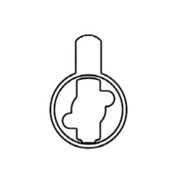 Medeco Security Locks CT-Z21 Mortise Cylinder Cam for Ruko