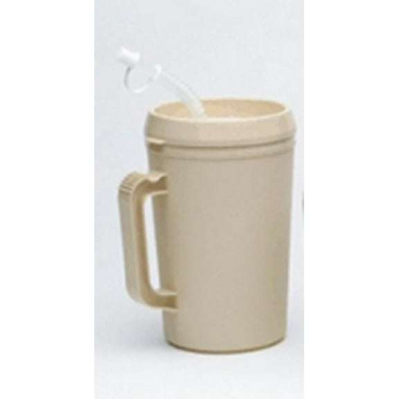 Medegen Drinking Mug, 34 oz., Ivory, 1 Count