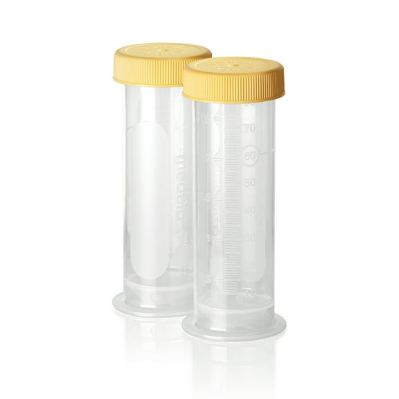 Medela Breast Milk Freezing and Storage Containers, Clear and Yellow, 87061, 12 Pack