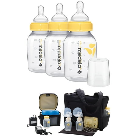 Medela Breast Pump with On-the-Go Tote & Bonus Medela Bottle Set