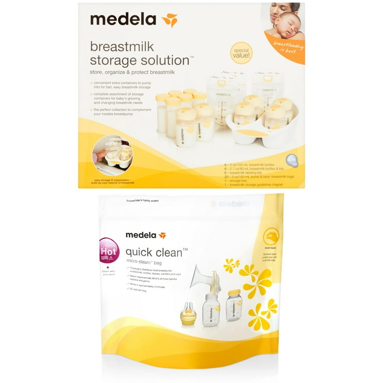 Medela Quick Clean Micro-Steam Bags 12 Count Sterilizing Bags