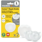 Medela Contact Nipple Shields 24mm Silicone with Carrying Case for Breastfeeding Moms