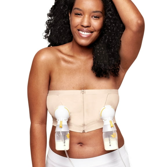 Medela Hands Free Pumping Bustier, Extra Large, Chai, 101043804, 1 Each
