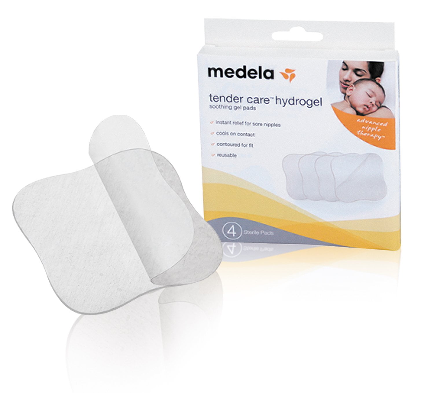Medela Soothing Gel Pads for Breastfeeding, 4 Count Pack, Tender Care