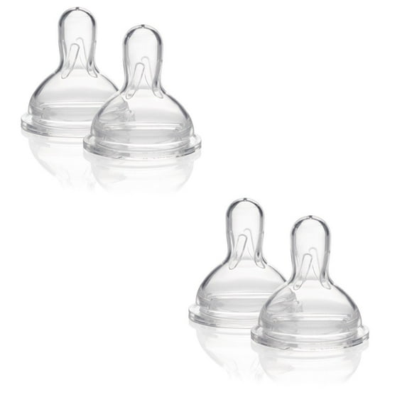 Medela Wide Base Nipple- Medium Flow (2 packs of 3)