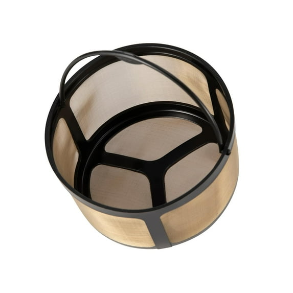 Reusable 4–5 Cup Basket Coffee Filter – Universal Fit for Mr. Coffee, Cuisinart, Black & Decker & Hamilton Beach Coffee Makers – Stainless Steel Mesh, BPA-Free, Dishwasher Safe