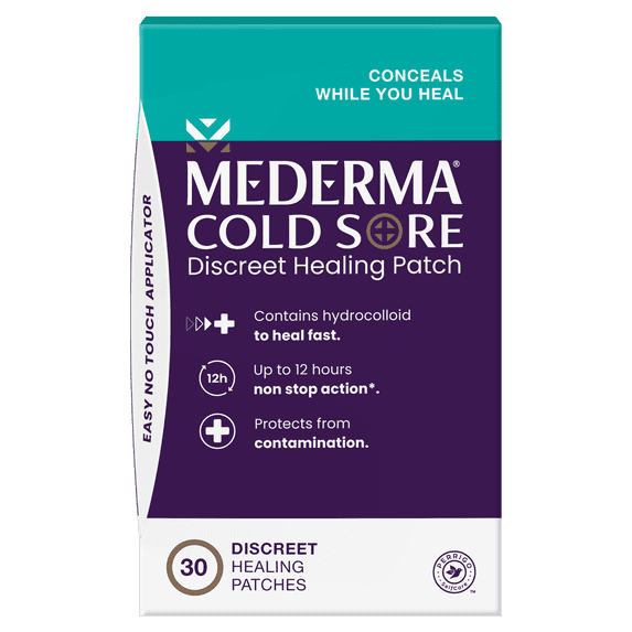 Mederma Cold Sore Discreet Healing Patch, 12 Hour Protection, 30 Count