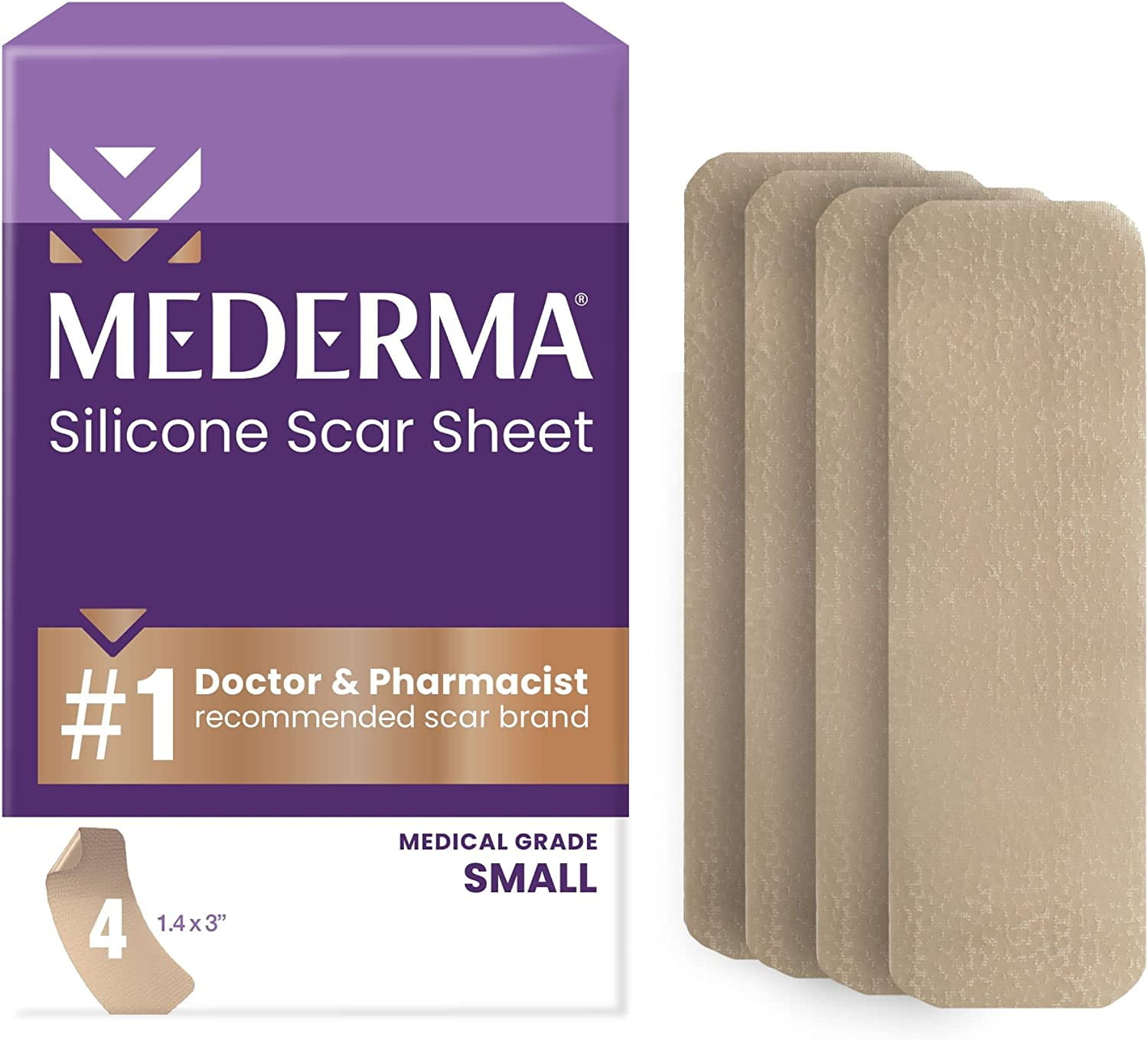 Mederma Medical Grade Silicone Scar Sheets; Improves The Appearance of
