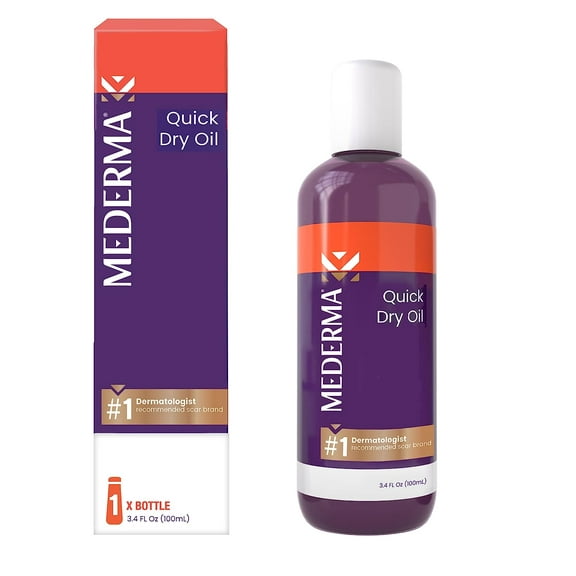 Mederma Quick Dry Oil 3.4 oz (Pack of 2)