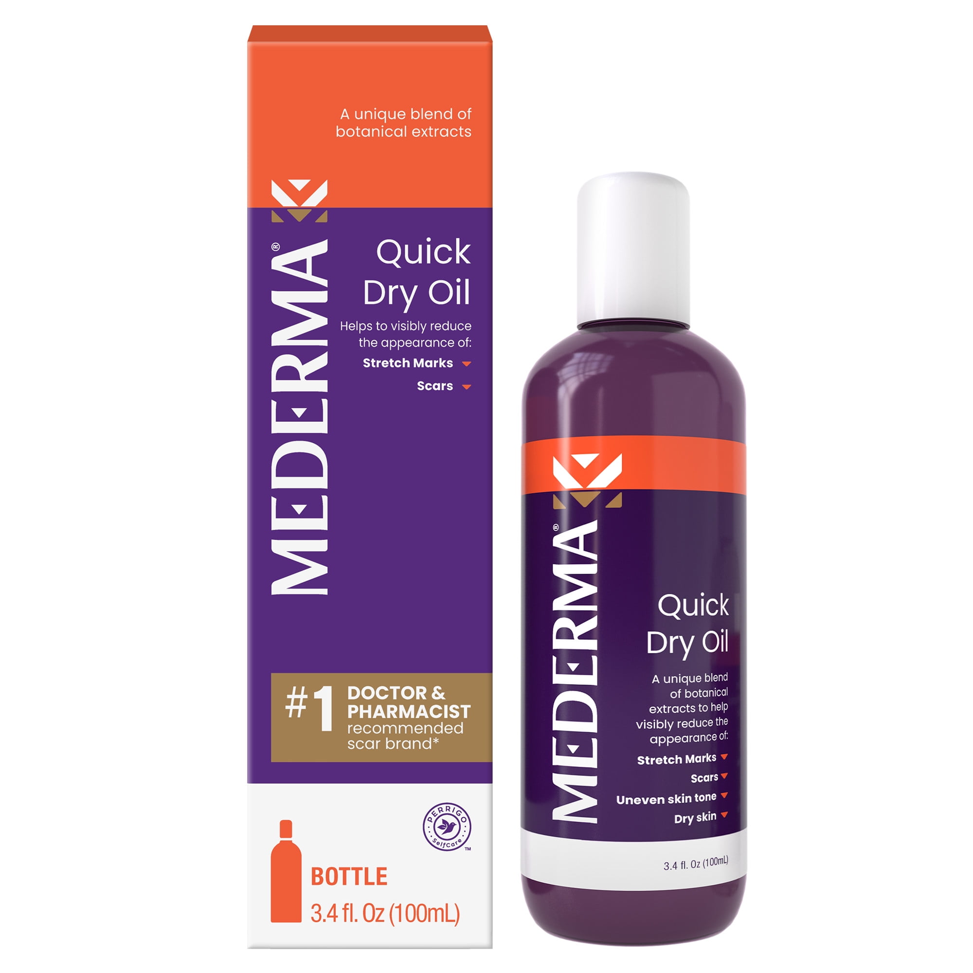 Mederma Scar and Stretch Mark Treatment Oil, Fast-Absorbing