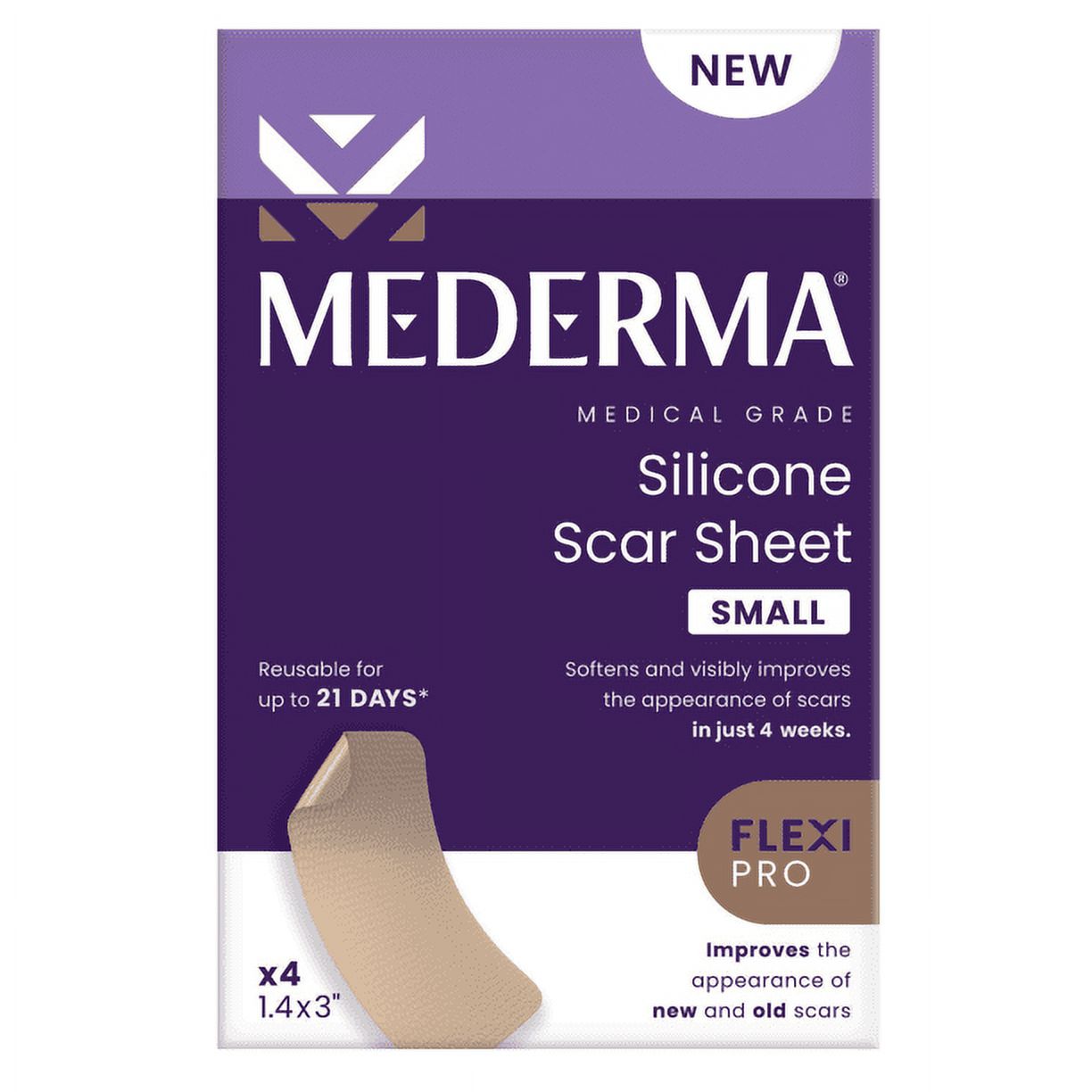 Mederma Silicone Scar Sheet, 4 Count - 2 Pack - Walmart.com