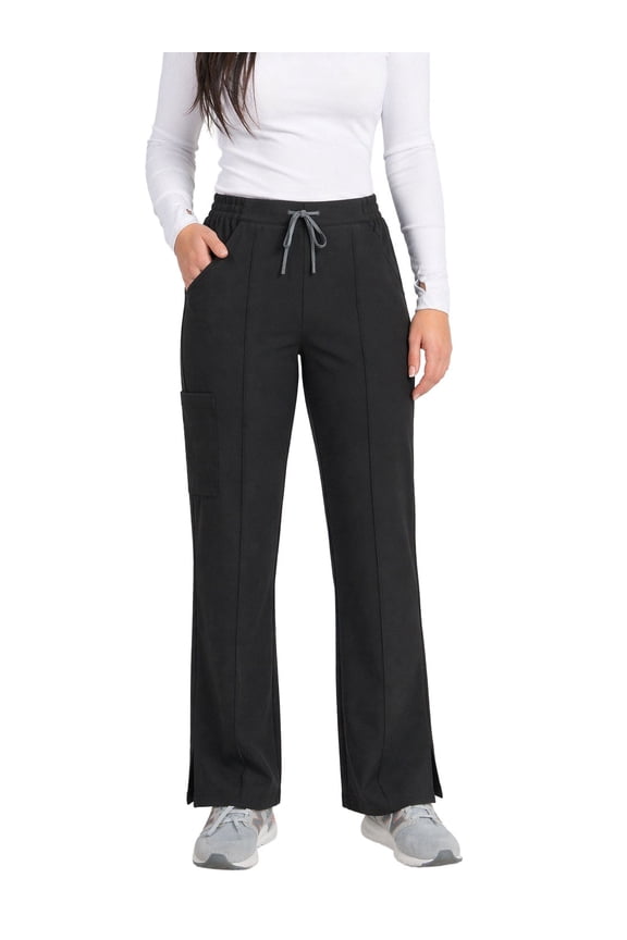 6-Pocket Boot Cut Flat Front Scrub Pant with Pintuck Detail