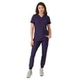 thumbnail image 1 of Medgear Aurora Women's Scrub Set, V-Neck Top with Jogger Pants, 1 of 4