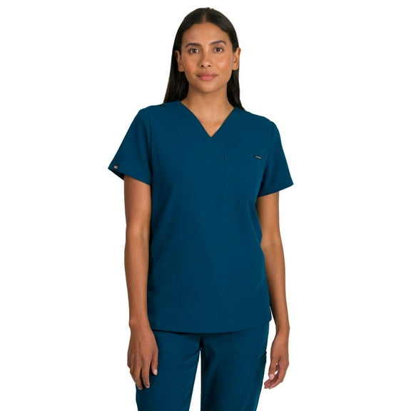 Medgear Camilla Women's Slim Scrubs Top with One Pocket