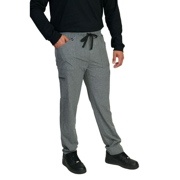 Medgear Caspian Men's Scrubs Pants with 9 Pockets and Straight Leg