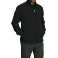 thumbnail image 1 of Medgear Hamilton Scrubs Jacket with Full Zipper and Ribbed Cuffs, Black, M, 1 of 5