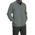 thumbnail image 1 of Medgear Hamilton Scrubs Jacket with Full Zipper and Ribbed Cuffs, Heather Graphite Gray, M, 1 of 5