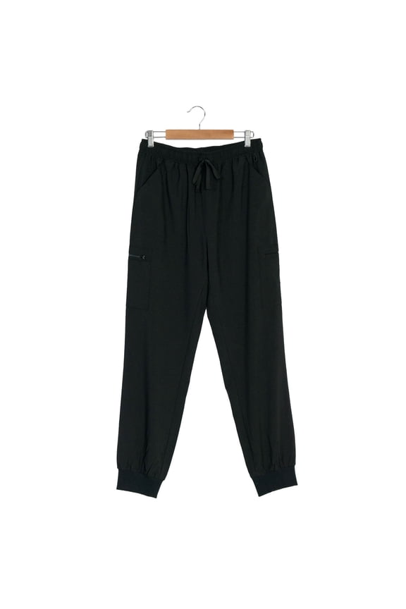 Joshua Men's 8-Pocket Rib Knit Cuffs Jogger Pants in 4-way Stretch