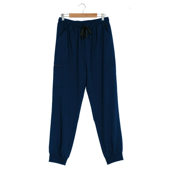 Medgear Joshua Men's 8-Pocket Rib Knit Cuffs Jogger Pants in 4-way Stretch