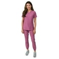 thumbnail image 1 of Medgear Olivia Women's Scrubs Set, 4-Pocket Top and Gathered Jogger Pants, 1 of 4