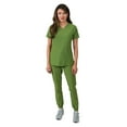 thumbnail image 1 of Medgear Olivia Women's Scrubs Set, 4-Pocket Top and Gathered Jogger Pants, 1 of 3