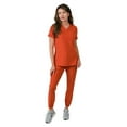 thumbnail image 1 of Medgear Olivia Women's Scrubs Set, 4-Pocket Top and Gathered Jogger Pants, 1 of 4