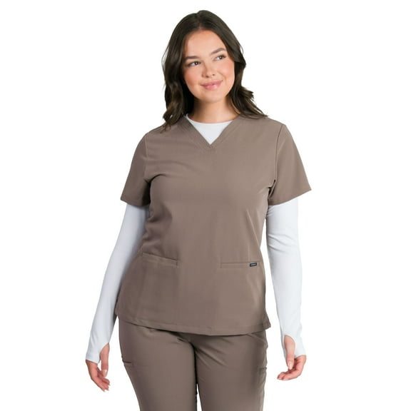 Medgear Sofia Women's Slim Scrubs Top with 3 Pockets