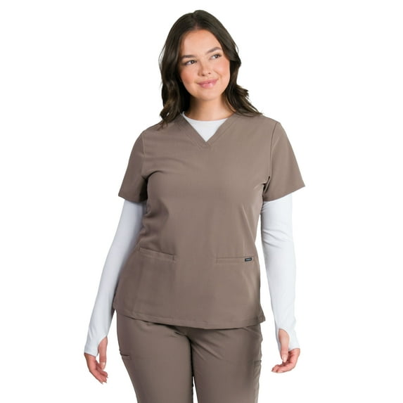Medgear Sofia Women's Slim Scrubs Top with 3 Pockets