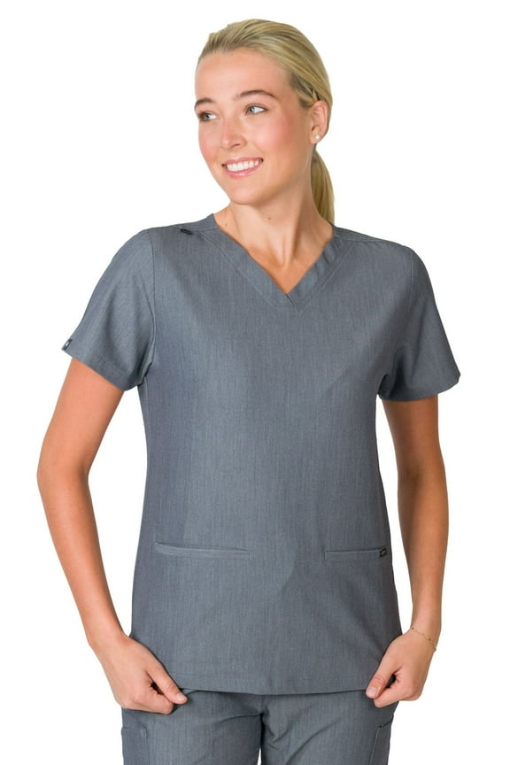 Sofia Women's Slim Scrubs Top with 3 Pockets