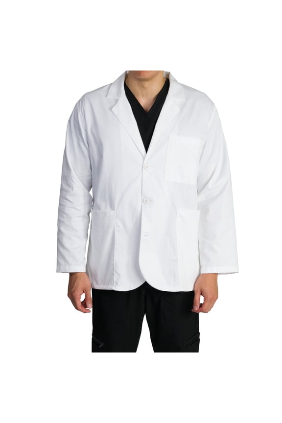 Unisex Multi Pocket Consultation Lab Coat, White, M