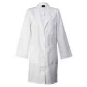Medgear White Lab Coat 39" for Women with 3 Pockets, White, 4X-Large