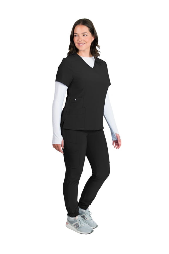 Women's 4-Way Stretch 12-Pocket Jogger Scrub Set
