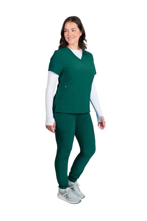Women's 4-Way Stretch 12-Pocket Jogger Scrub Set