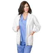 Medgear Womens 27" Lab Jacket, Shawl Collar, Cuffed Sleeves Lab Coat 311