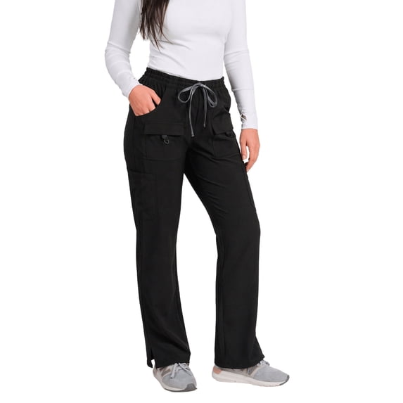 Medgear Women's 4-Way Stretch Utility 10 Pocket Scrub Pant