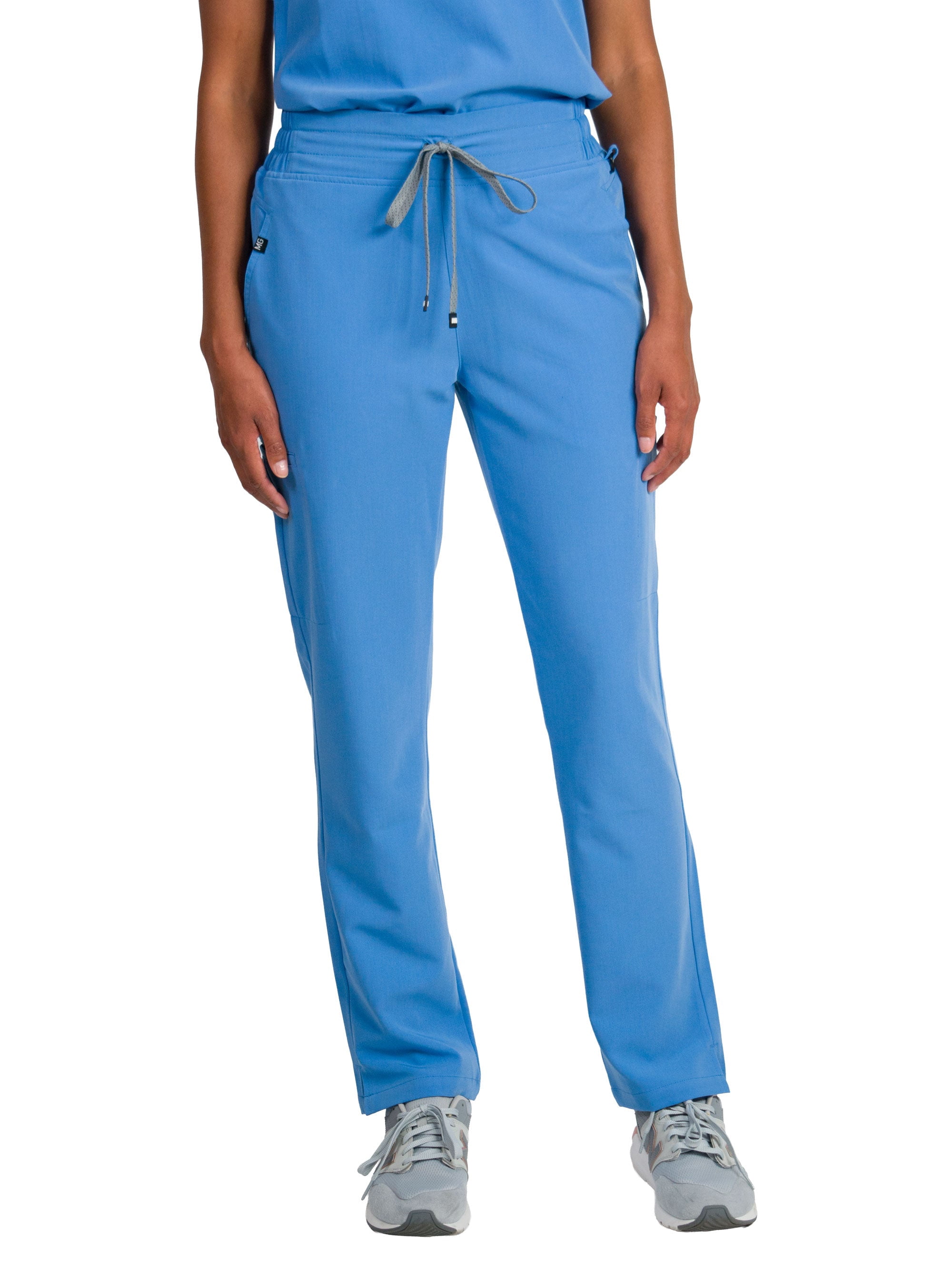 Medgear Women's Ariana Scrubs Pant in Mid-rise Slim Straight Fit ...