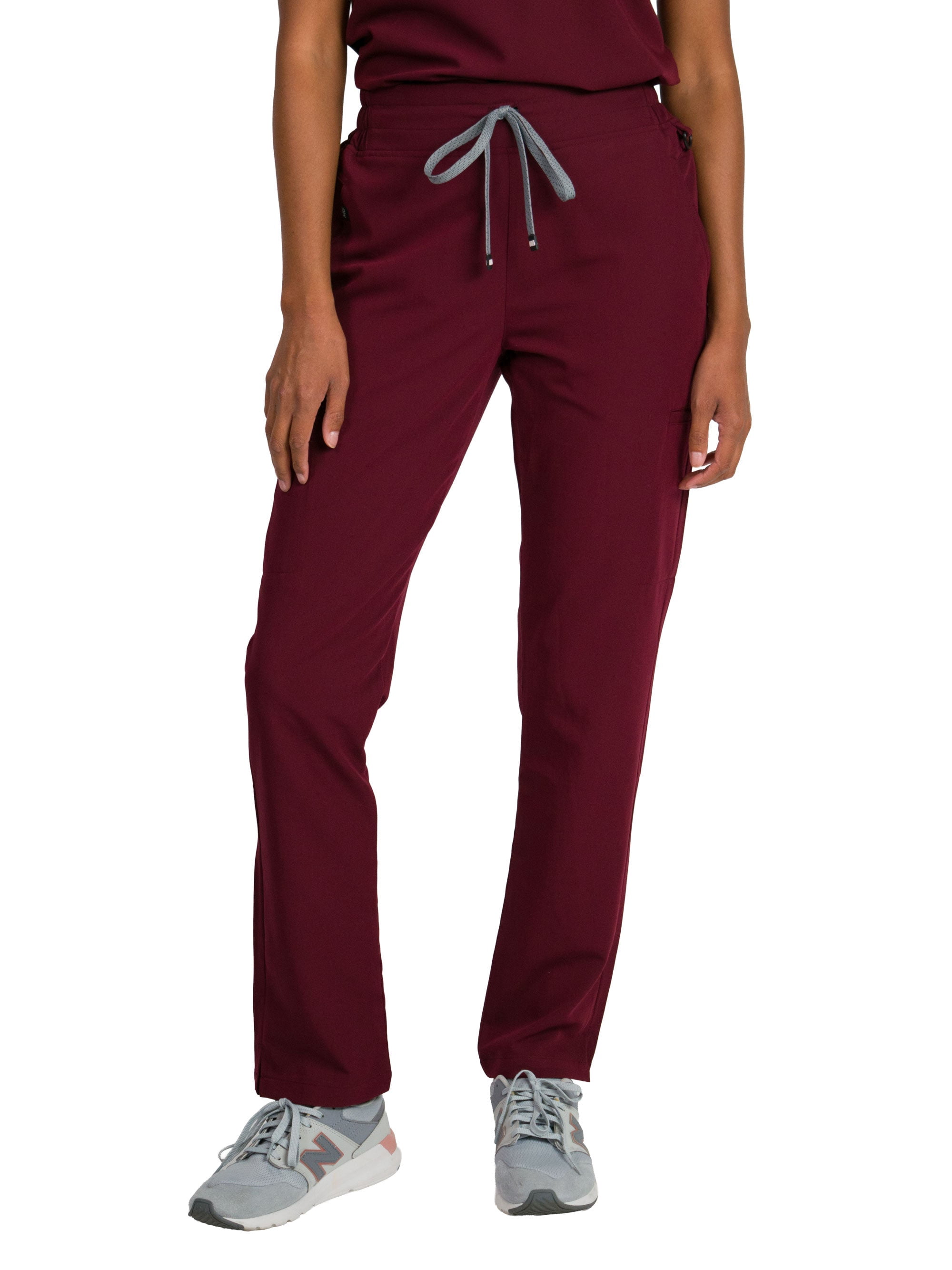 Medgear Women's Ariana Scrubs Pant in Mid-rise Slim Straight Fit ...