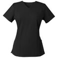 thumbnail image 1 of Medgear Women’s Scrub Top with Mutliple Bottom Pockets, Black, XS, 1 of 2