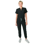 Medgear Womens Scrubs Jumpsuit with 8 Pockets