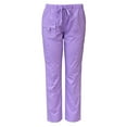 thumbnail image 1 of Medgear Womens Stretch Scrubs Pants, Utility Style with 7 Pockets and Loop, Lavender, Small, 1 of 3