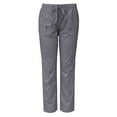 thumbnail image 1 of Medgear Womens Stretch Scrubs Pants, Utility Style with 7 Pockets and Loop, Pewter, Small, 1 of 3