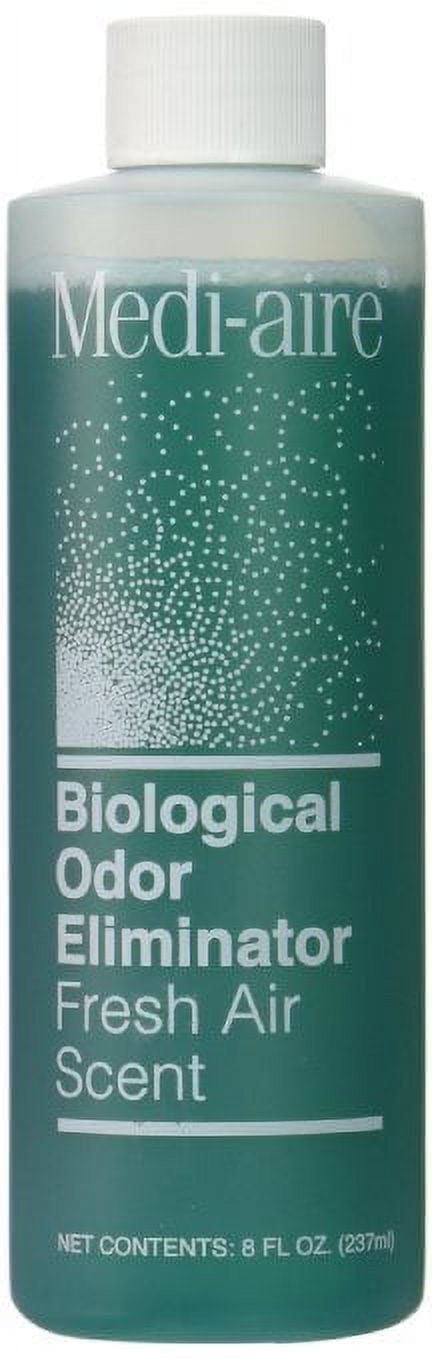 Medi-Aire Biological Odor Eliminator  Refill, Fresh Air Scented 8 oz. Bottle 2 Pack