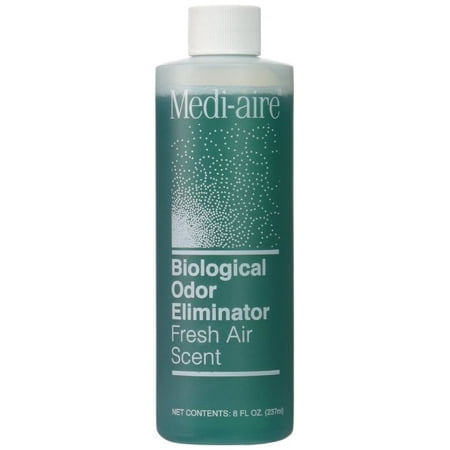 Medi-Aire Biological Odor Eliminator Refill, Fresh Air Scented 8 oz. Bottle 6 Pack